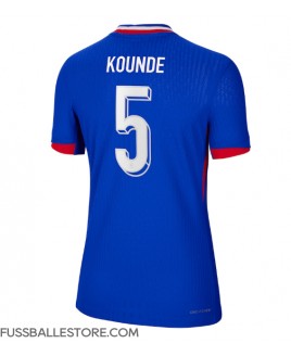 Günstige Frankreich Jules Kounde #5 Heimtrikot Damen EM 2024 Kurzarm